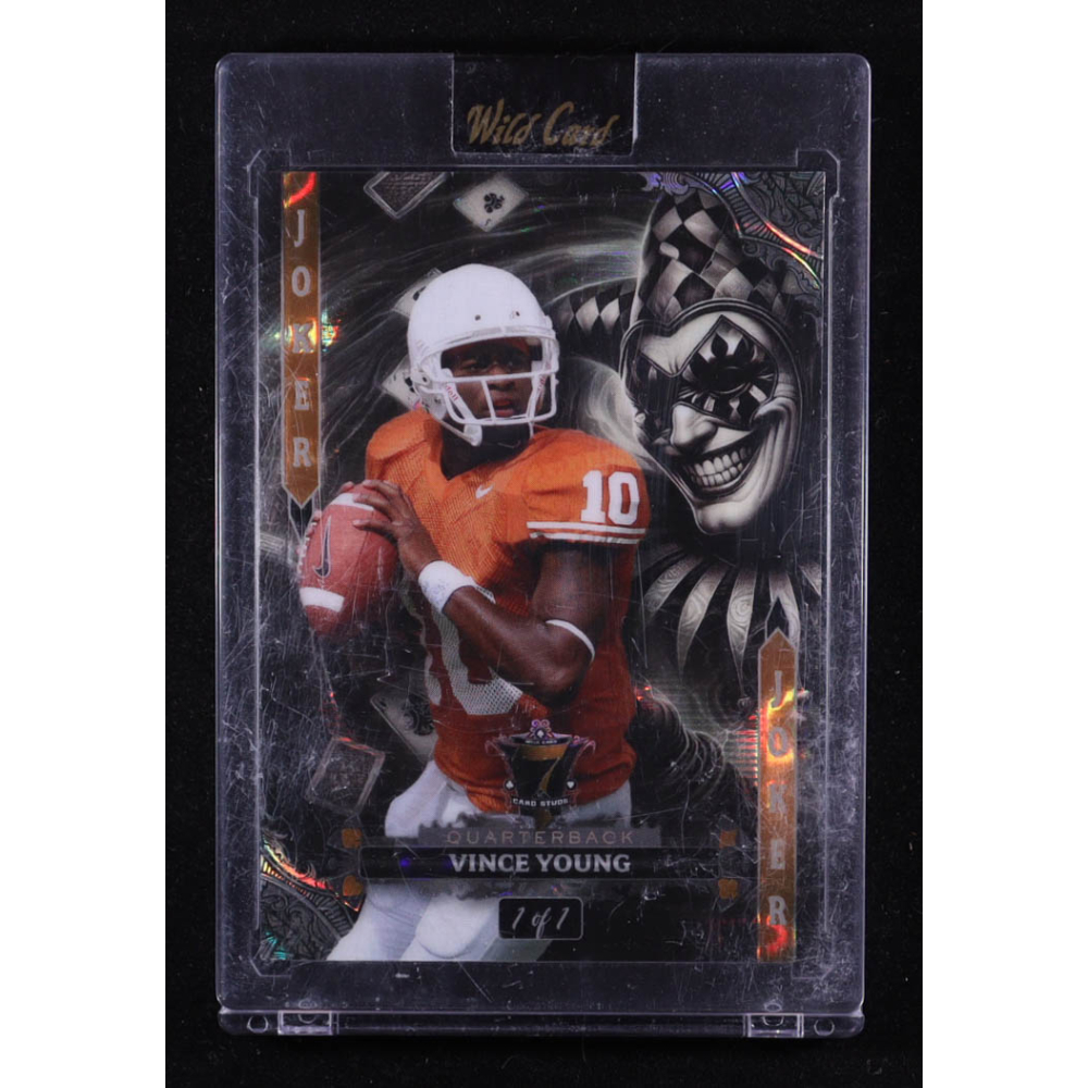 Vince Young 2024 Wild Card 7 Card Studs Joker #7JW-VY #1/1 at PristineAuction.com
