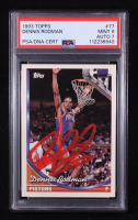 Dennis Rodman Signed 1993-94 Topps #77 (PSA 9) at PristineAuction.com