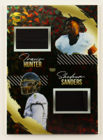 Travis Hunter & Shedeur Sanders 2023 TruCreator Jumbo Cracked Ice Materials #DJC-THSS at PristineAuction.com