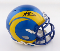 Aaron Donald Signed Rams Speed Mini Helmet (Beckett) at PristineAuction.com