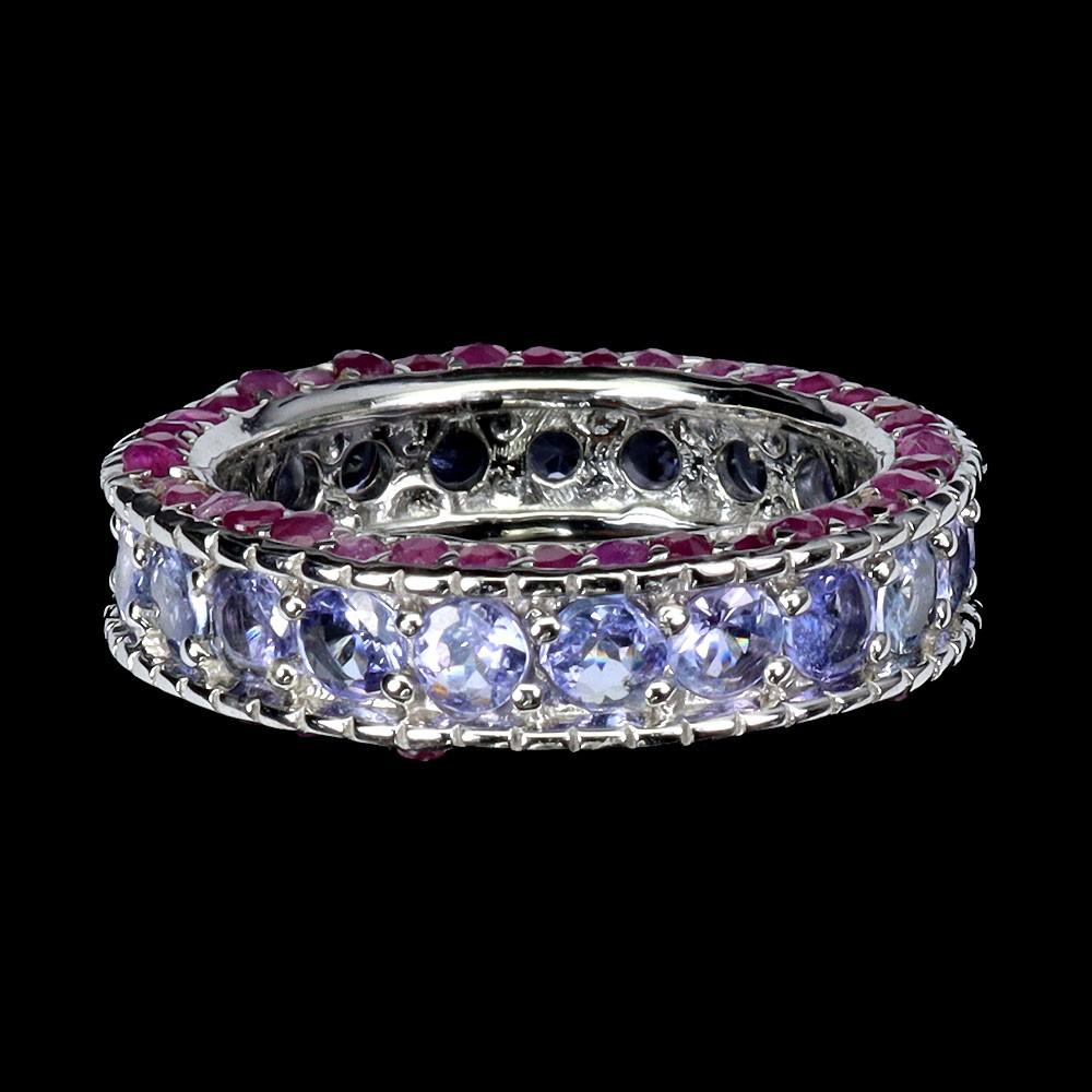 11.00 Carats Tanzanite & Ruby Eternity Ring | $2,950 Estimated Retail Value (UGL Cert) | Brand New at PristineAuction.com 11.00 Carats Tanzanite & Ruby Eternity Ring | $2,950 Estimated Retail Value (UGL Cert) | Brand New at PristineAuction.com