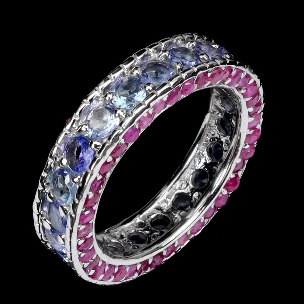 11.00 Carats Tanzanite & Ruby Eternity Ring | $2,950 Estimated Retail Value (UGL Cert) | Brand New at PristineAuction.com 11.00 Carats Tanzanite & Ruby Eternity Ring | $2,950 Estimated Retail Value (UGL Cert) | Brand New at PristineAuction.com
