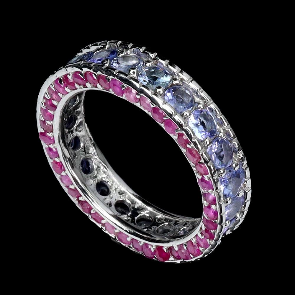 11.00 Carats Tanzanite & Ruby Eternity Ring | $2,950 Estimated Retail Value (UGL Cert) | Brand New at PristineAuction.com 11.00 Carats Tanzanite & Ruby Eternity Ring | $2,950 Estimated Retail Value (UGL Cert) | Brand New at PristineAuction.com
