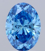 1.10 Carats Lab Grown FANCY VIVID BLUE Diamond Loose VS1 | (IGI Cert) at PristineAuction.com
