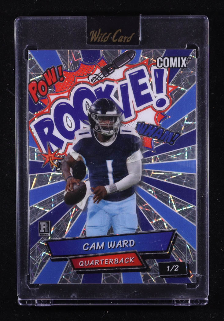 Cam Ward 2025 Wild Card Comix Rookie #ACRRB-CW RC #1/2 at PristineAuction.com Cam Ward 2025 Wild Card Comix Rookie #ACRRB-CW RC #1/2 at PristineAuction.com