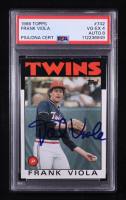 Frank Viola Signed 1986 Topps #742 (PSA 4) at PristineAuction.com