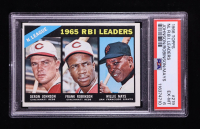 Deron Johnson / Frank Robinson / Willie Mays 1966 Topps #219 NL RBI Leaders (PSA 6) at PristineAuction.com