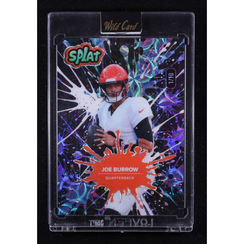 Joe Burrow 2025 Wild Card Splat #SBBLU01-JB #1/10 at PristineAuction.com