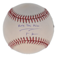 Trea Turner Signed OML Baseball Inscribed "Ring The Bell" (MLB & Fanatics) at PristineAuction.com