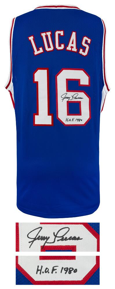Jerry Lucas Signed Jersey Inscribed "HOF 1980" (Schwartz) at PristineAuction.com Jerry Lucas Signed Jersey Inscribed "HOF 1980" (Schwartz) at PristineAuction.com