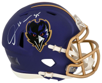 Derrick Mason Signed Ravens Speed Mini Helmet (Schwartz) at PristineAuction.com