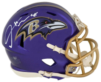 Derrick Mason Signed Ravens Flash Alternate Speed Mini Helmet (Schwartz) at PristineAuction.com