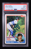 Wade Boggs Signed 1983 Topps #498 RC (PSA 7) at PristineAuction.com