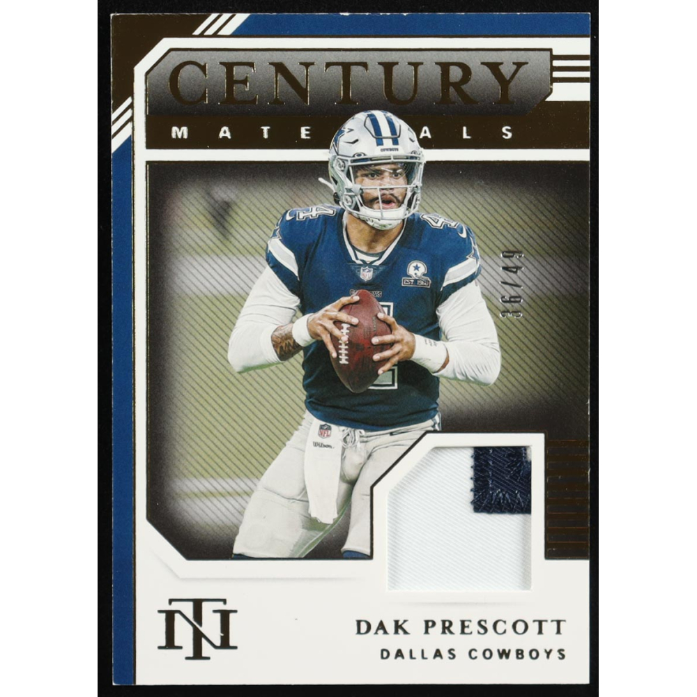 Dak Prescott 2020 Panini National Treasures Century Materials Prime #21 #36/49 at PristineAuction.com