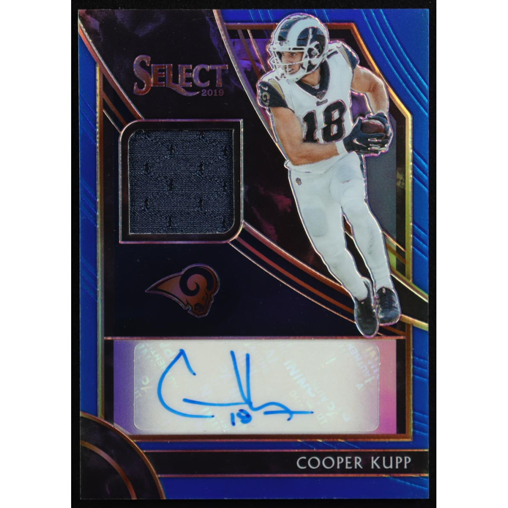 Cooper Kupp 2019 Select Signature Memorabilia Prizm Blue #MPCK #18/35 at PristineAuction.com