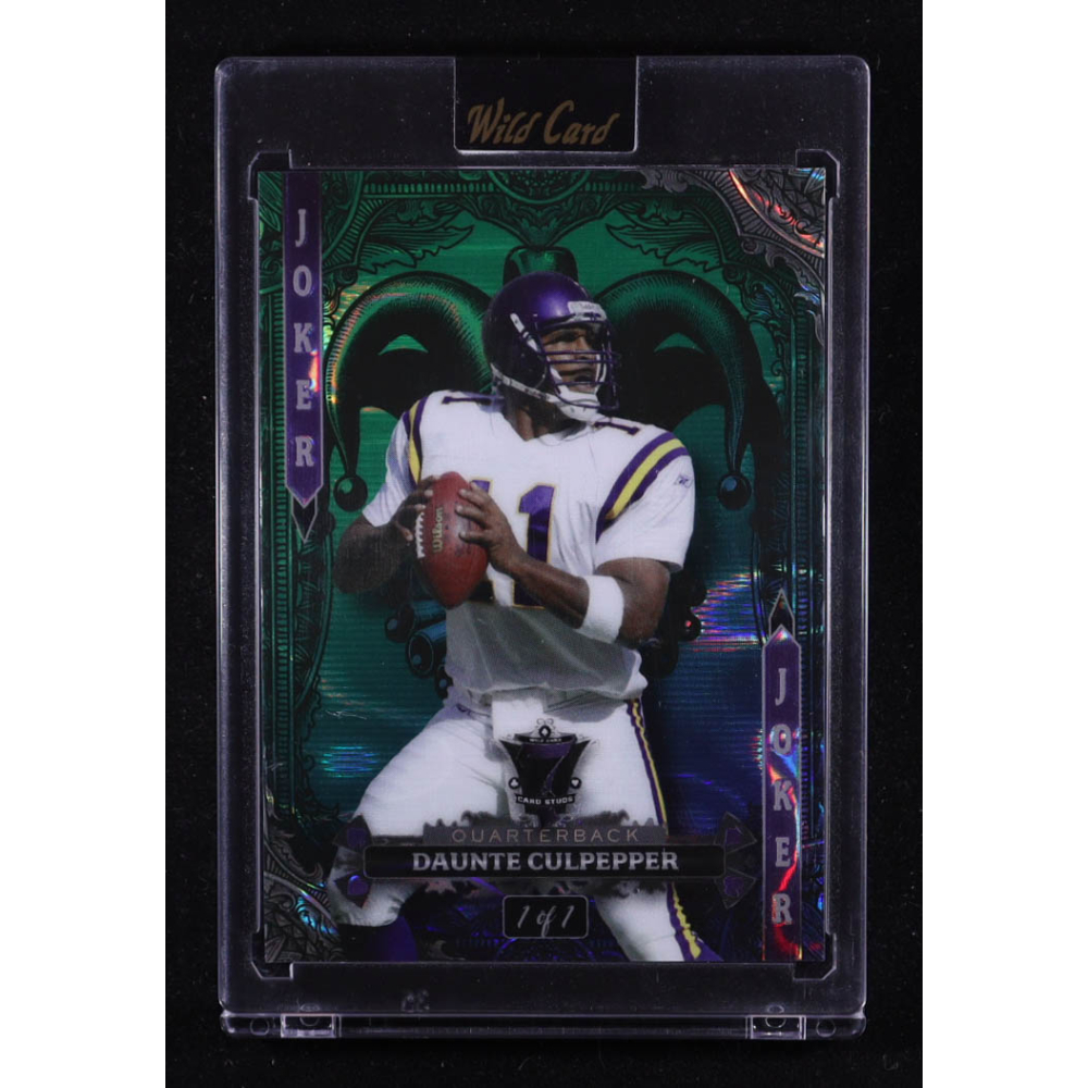 Daunte Culpepper 2024 Wild Card 7 Card Studs Joker #7JW-DC #1/1 at PristineAuction.com