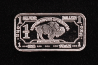 Buffalo 1 Gram .999 Fine Silver Bullion Bar at PristineAuction.com