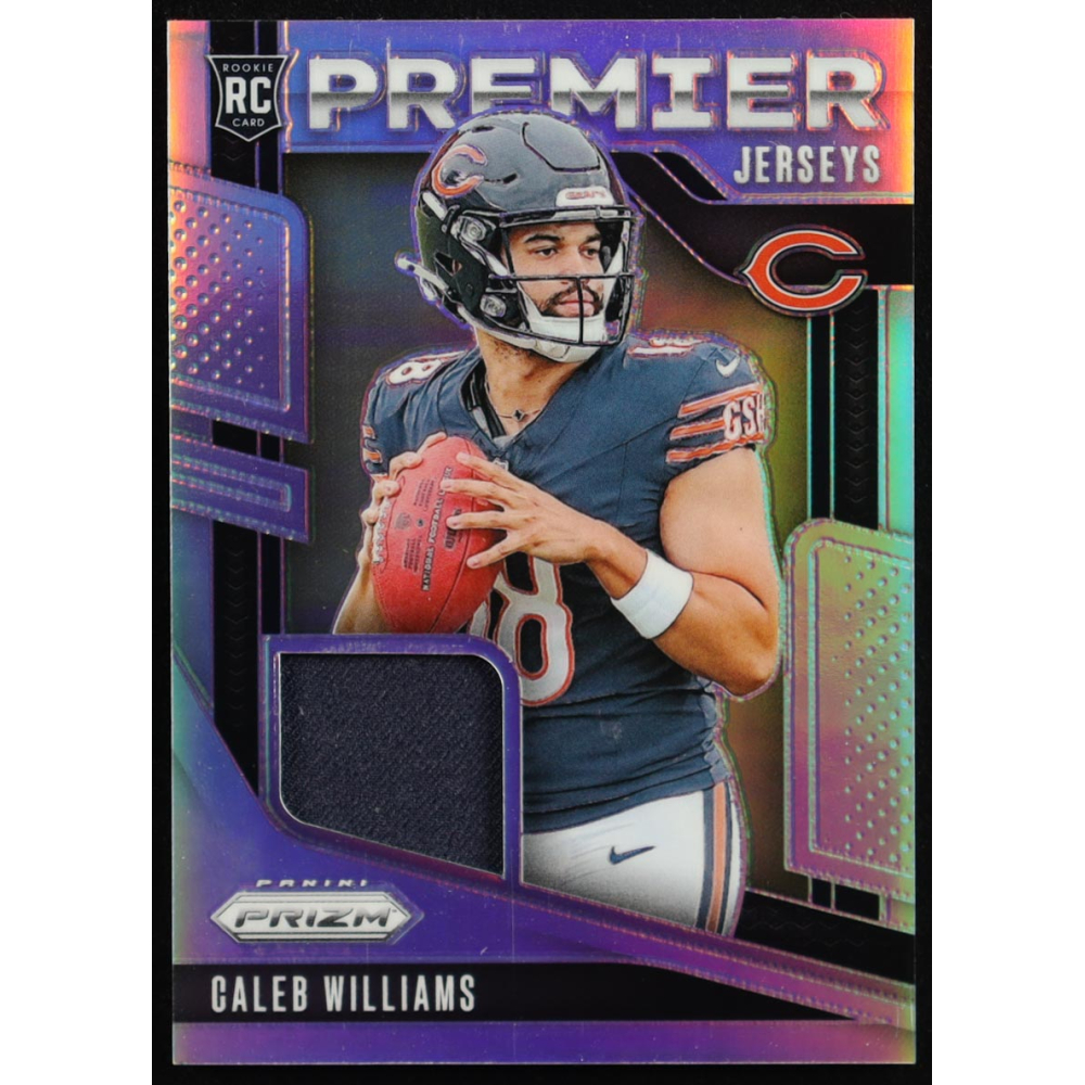 Caleb Williams 2024 Panini Prizm Premier Jerseys #1 RC at PristineAuction.com