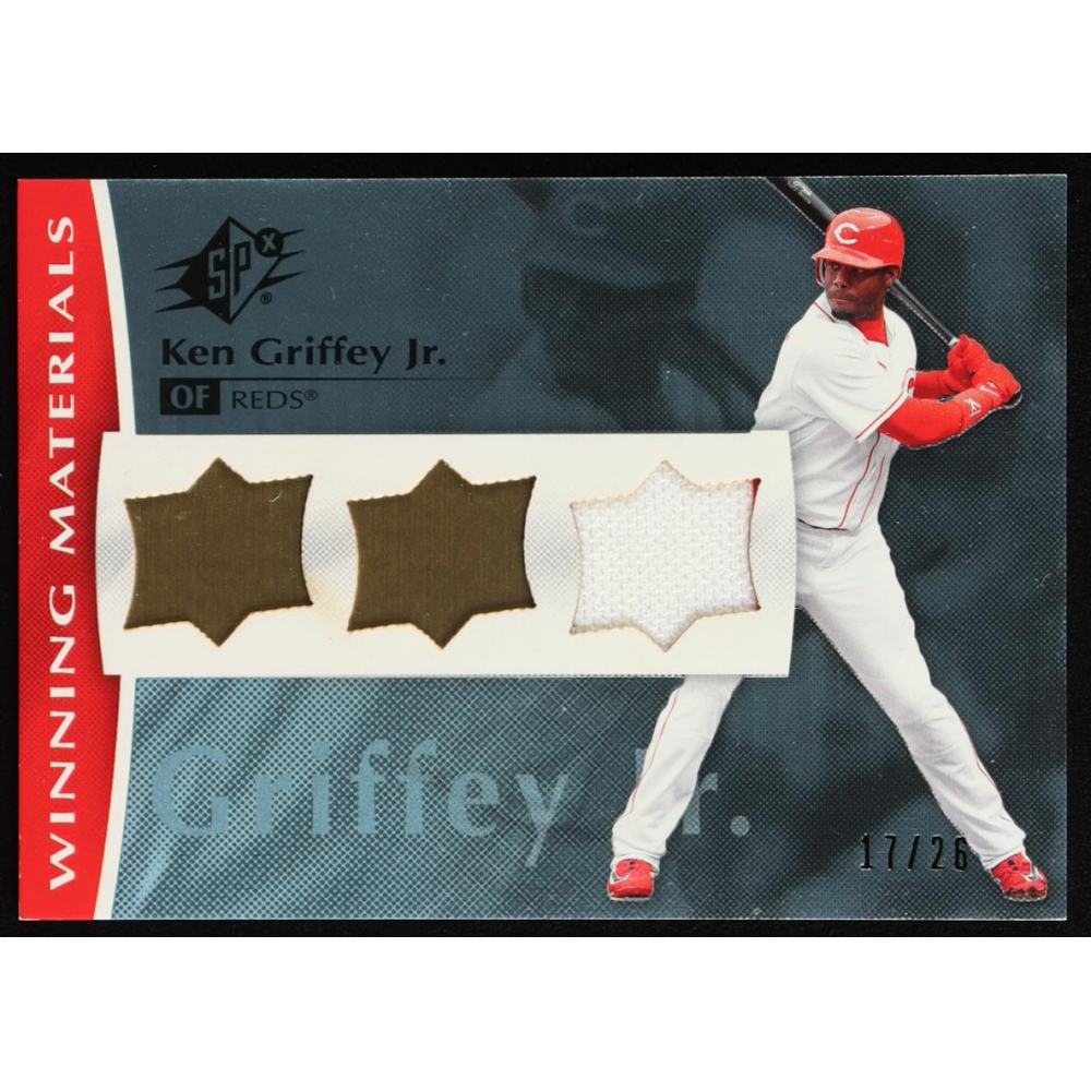 Ken Griffey Jr. 2008 SPx Winning Materials UD Logo #KG #17/26 at PristineAuction.com