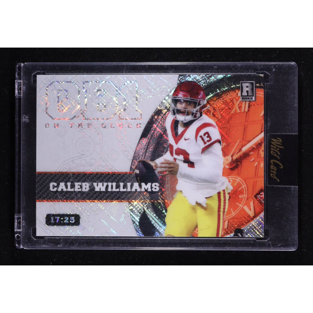 Caleb Williams 2023 Wild Card QB1 On the Clock #OCW-CW2 RC #17/25 at PristineAuction.com