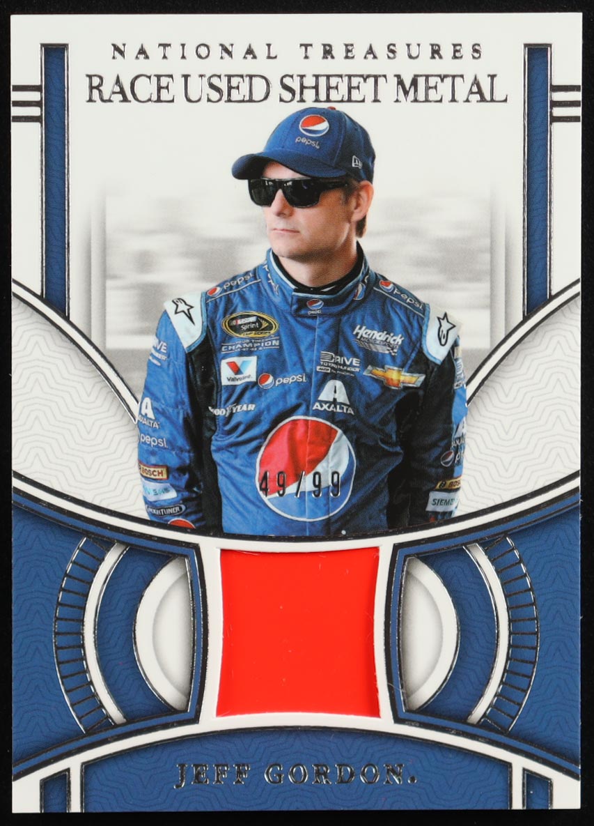 Jeff Gordon 2024 Panini National Treasures Race Used Sheet Metal #8 #49/99 at PristineAuction.com Jeff Gordon 2024 Panini National Treasures Race Used Sheet Metal #8 #49/99 at PristineAuction.com