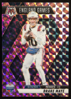 Drake Maye 2025 Panini Mosaic Purple Scope #258 IG at PristineAuction.com