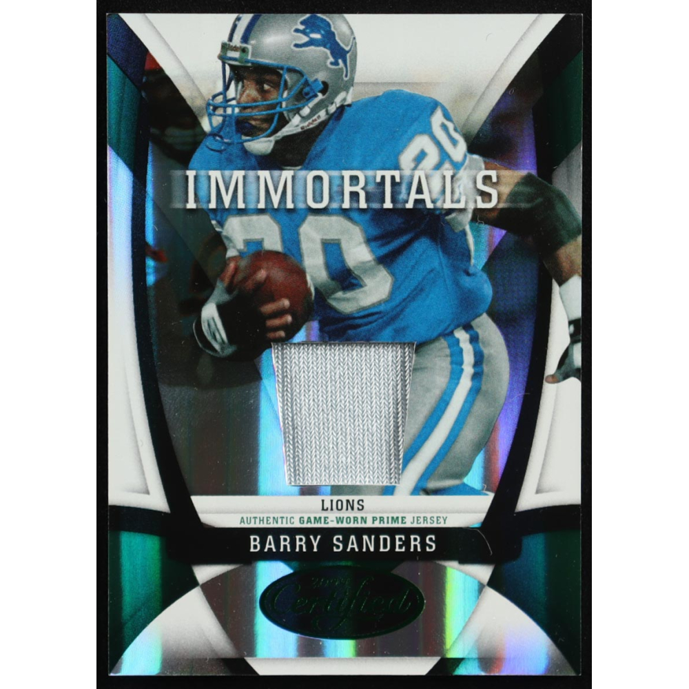 Barry Sanders 2009 Certified Immortals Materials #201 at PristineAuction.com