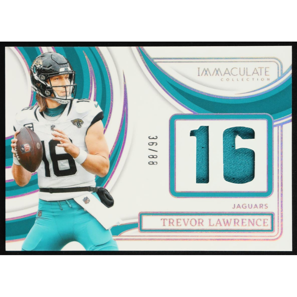 Trevor Lawrence  2024 Immaculate Collection Immaculate Numbers Memorabilia #13 #36/88 at PristineAuction.com