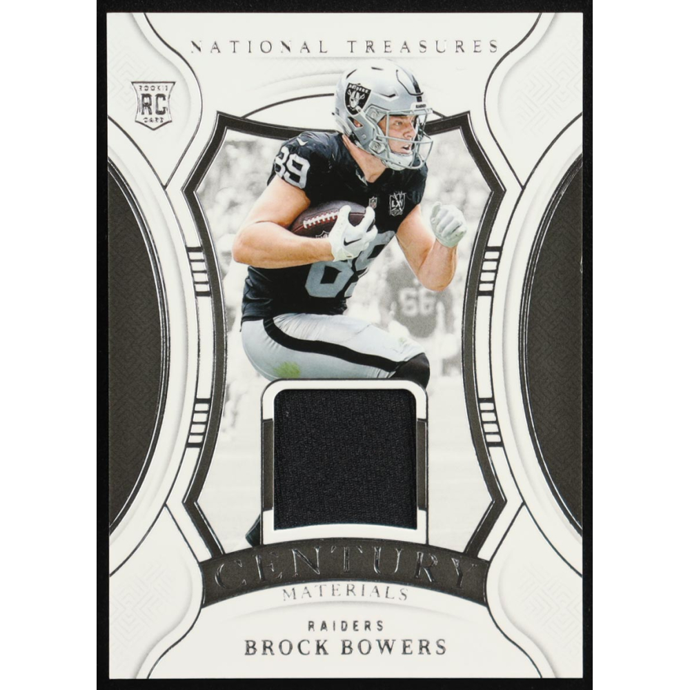 Brock Bowers 2024 Panini National Treasures Century Materials #49 #23/99 RC at PristineAuction.com