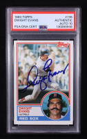 Dwight Evans Signed 1983 Topps #135 (PSA Encapsulated) at PristineAuction.com