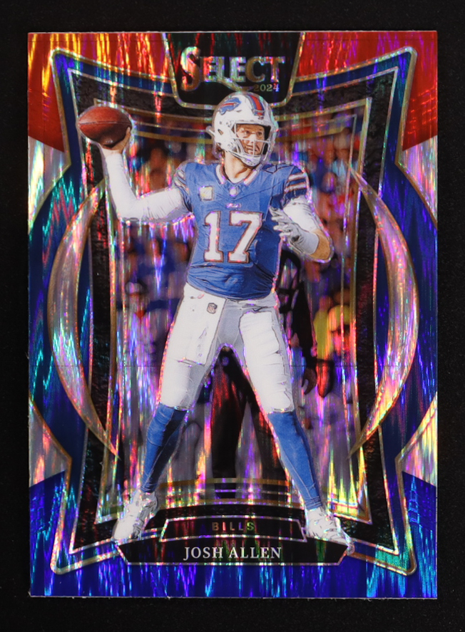 Josh Allen 2024 Select Prizm Red and Blue Shock #34 at PristineAuction.com Josh Allen 2024 Select Prizm Red and Blue Shock #34 at PristineAuction.com