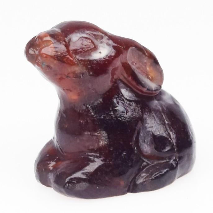 4.50 Carats Natural Orange Spessartite Garnet Rabbit Carving at PristineAuction.com 4.50 Carats Natural Orange Spessartite Garnet Rabbit Carving at PristineAuction.com
