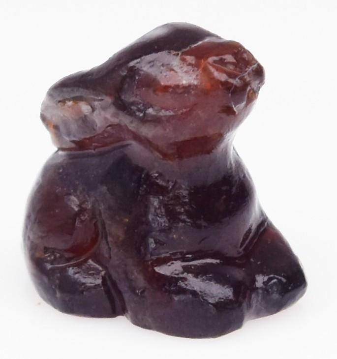 4.50 Carats Natural Orange Spessartite Garnet Rabbit Carving at PristineAuction.com 4.50 Carats Natural Orange Spessartite Garnet Rabbit Carving at PristineAuction.com