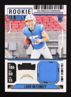 Ladd McConkey 2024 Panini Contenders Rookie Ticket Swatches #24 RC at PristineAuction.com