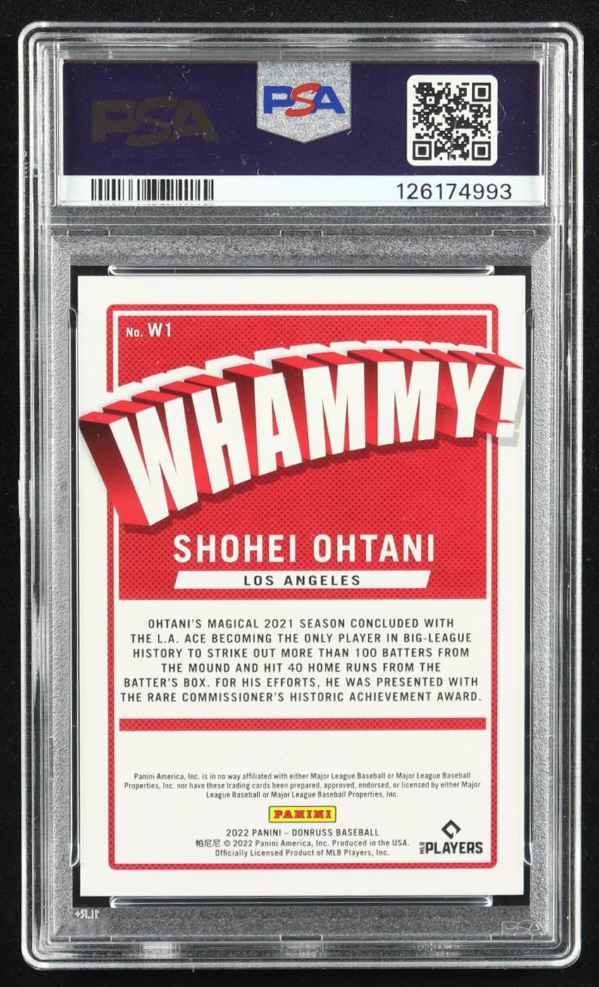 Shohei Ohtani 2022 Donruss Whammy #1 (PSA 9) at PristineAuction.com Shohei Ohtani 2022 Donruss Whammy #1 (PSA 9) at PristineAuction.com