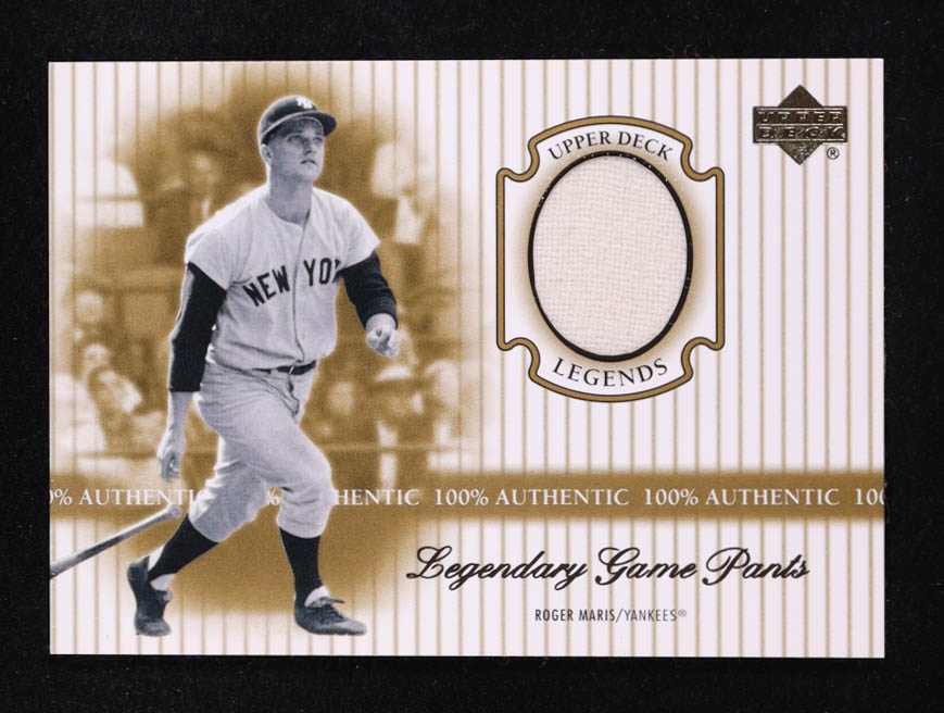 Roger Maris 2000 Upper Deck Legends Legendary Game Jerseys #JRM Pants at PristineAuction.com Roger Maris 2000 Upper Deck Legends Legendary Game Jerseys #JRM Pants at PristineAuction.com