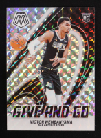 Victor Wembanyama 2023-24 Panini Mosaic Give and Go Mosaic #12 RC at PristineAuction.com