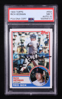 Rich Gedman Signed 1983 Topps #602 (PSA 7) at PristineAuction.com