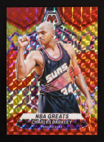 Charles Barkley 2023-24 Panini Mosaic Mosaic Choice Fusion Red and Yellow NBA Greats #293 #36/75 at PristineAuction.com