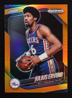Julius Erving 2024-25 Panini Prizm Black Prizms Orange LGD #263 #07/49 at PristineAuction.com