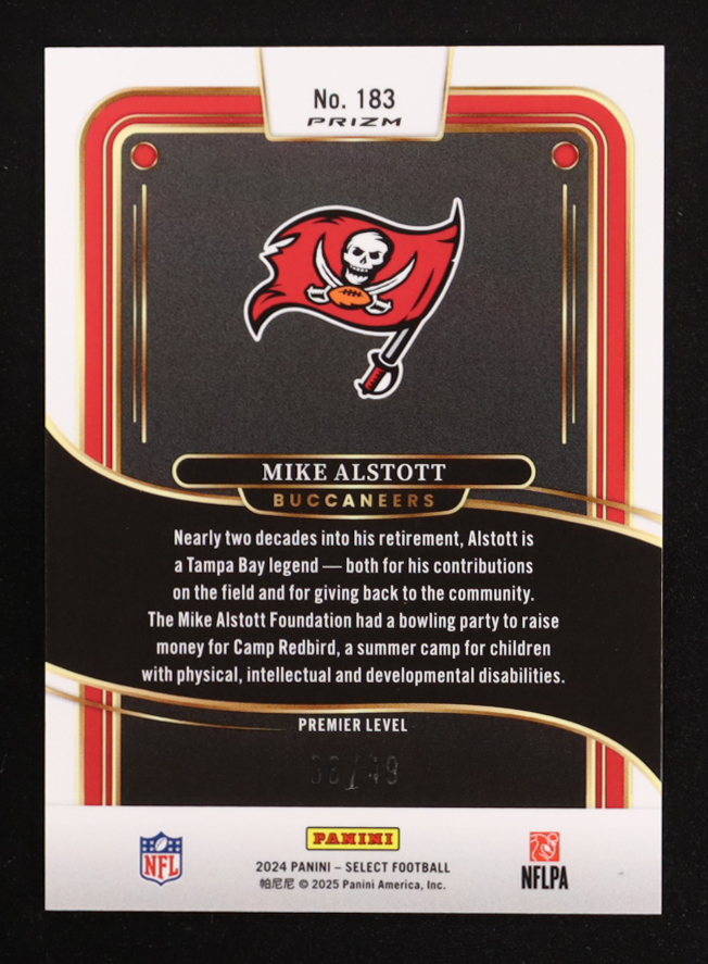 Mike Alstott 2024 Select Prizm Red Disco #183 #38/49 at PristineAuction.com Mike Alstott 2024 Select Prizm Red Disco #183 #38/49 at PristineAuction.com