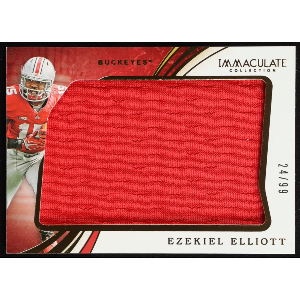 Ezekiel Elliott 2020 Immaculate Collection Collegiate #35 JSY #24/99 at PristineAuction.com