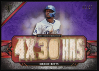 Mookie Betts 2024 Topps Triple Threads Relics Amethyst #TTRMB4 #8/27 at PristineAuction.com