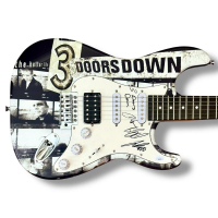 Brad Arnold, Chris Henderson & Justin Biltonen Signed "3 Doors Down" Custom Stratocaster Guitar (JSA) at PristineAuction.com