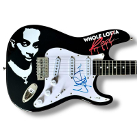Playboi Carti Signed Custom "Whole Lotta Red" Stratocaster Guitar (JSA) at PristineAuction.com
