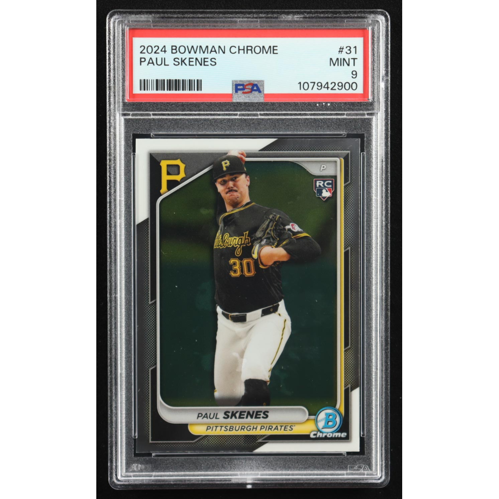 Paul Skenes 2024 Bowman Chrome #31 RC (PSA 9) at PristineAuction.com