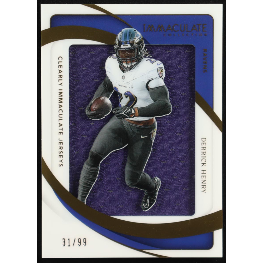 Derrick Henry 2024 Immaculate Collection Clearly Immaculate Jerseys #3 #31/99 at PristineAuction.com