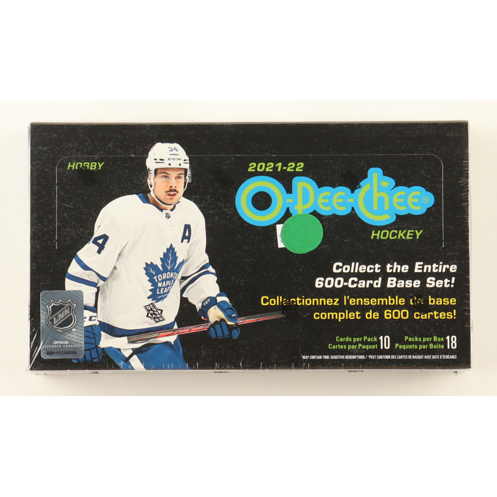 2021-22 Upper Deck O-Pee-Chee Hockey Hobby Box at PristineAuction.com