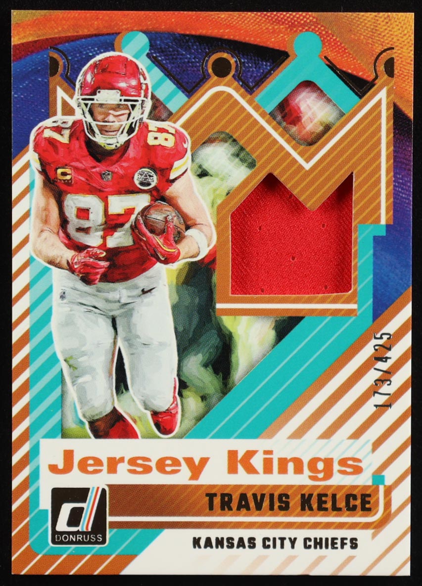 Travis Kelce 2025 Donruss Jersey Kings #3 #173/425 at PristineAuction.com Travis Kelce 2025 Donruss Jersey Kings #3 #173/425 at PristineAuction.com