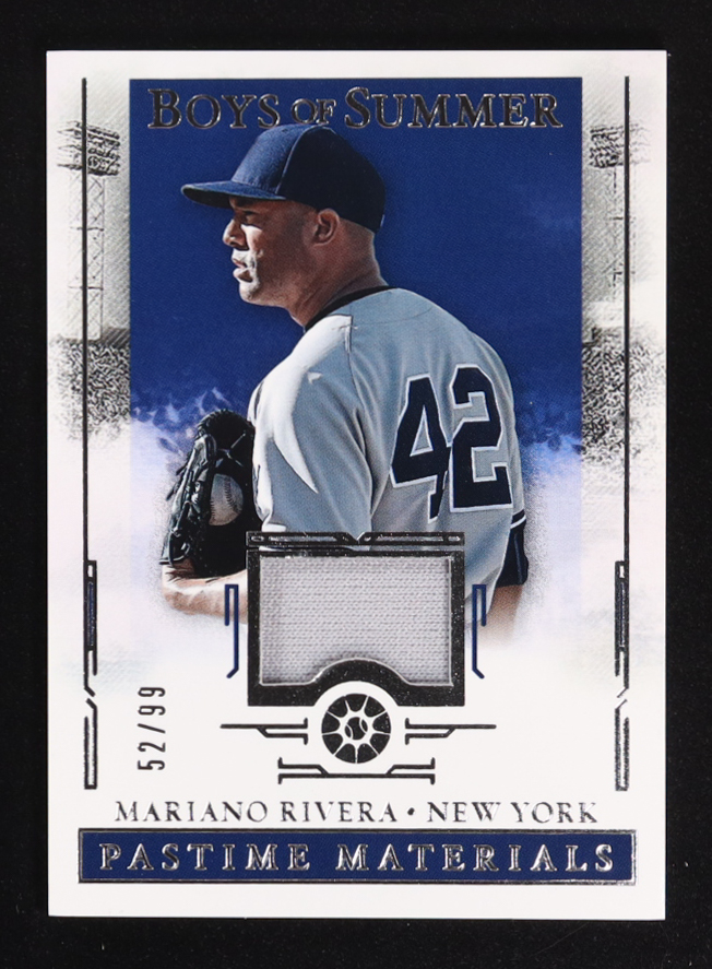 Mariano Rivera 2025 Panini Boys of Summer Pastime Materials #9 #52/99 at PristineAuction.com Mariano Rivera 2025 Panini Boys of Summer Pastime Materials #9 #52/99 at PristineAuction.com